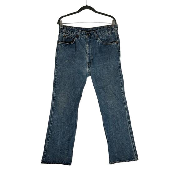 Vintage Levi’s 20517 2017 Orange Tab Bootcut Leg Denim Blue Jeans Size 34X29